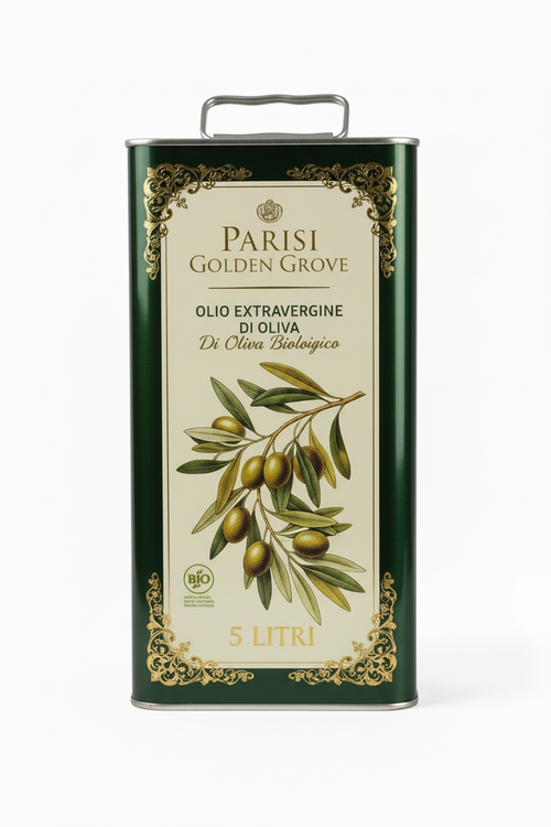 Latta 5 Litri PARISI GOLDEN GROVE - Vista Frontale Etichetta